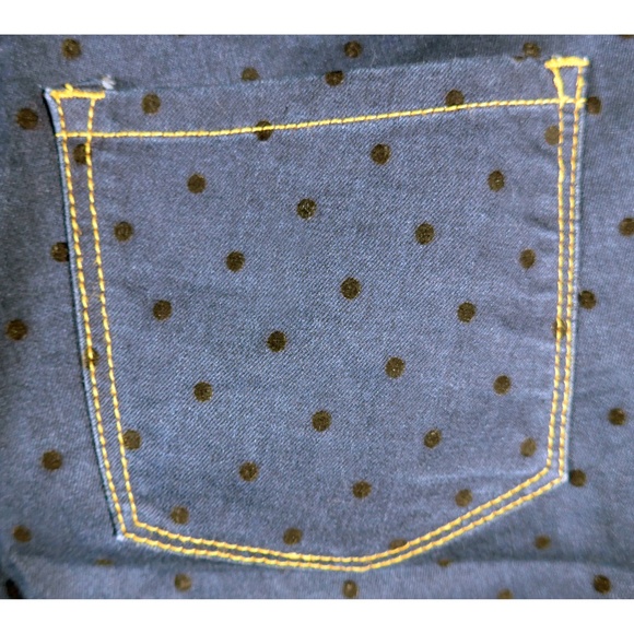 OVS Girls 12-13 Skinny Fit Polka-Dot Denim Pant - Picture 8 of 15